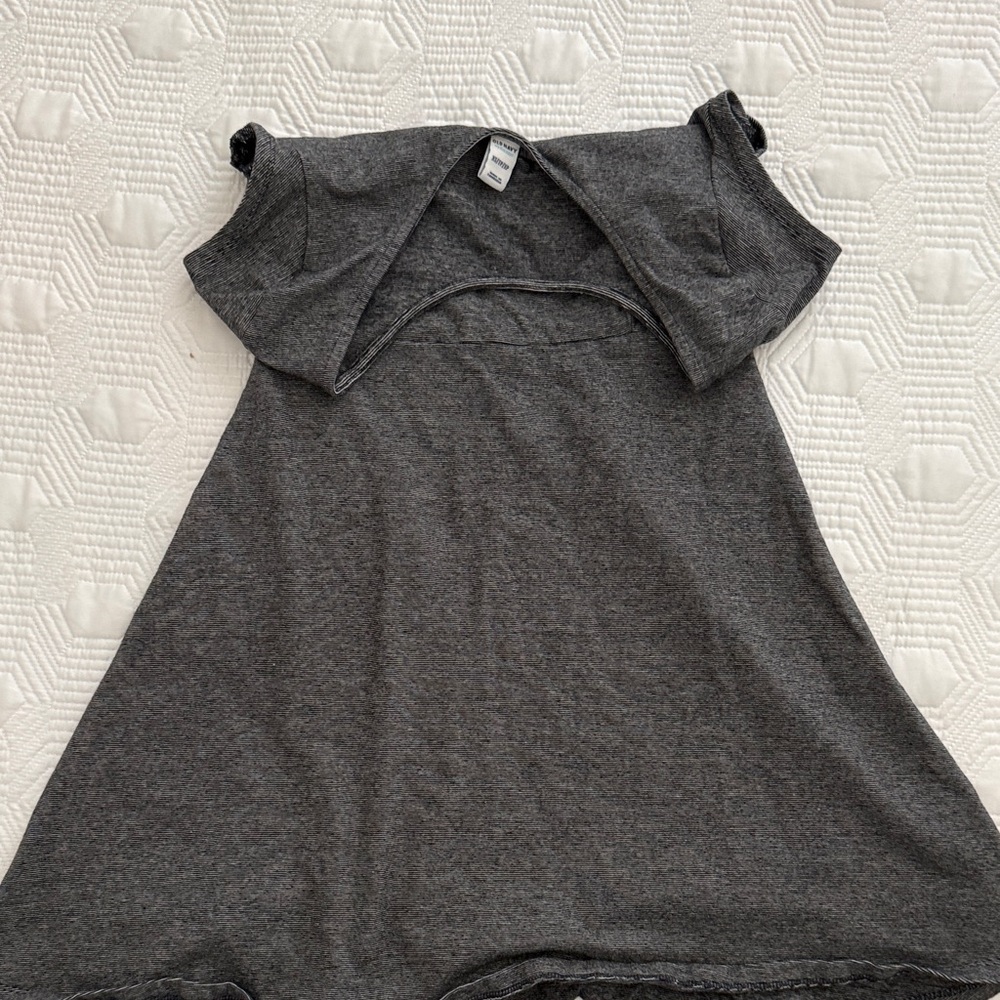 Gray Off-Shoulder Dress